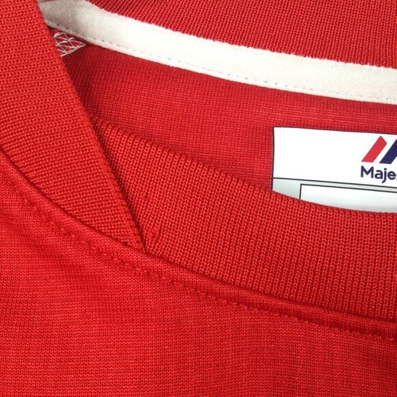 Majestic ST LOUIS CARDINALS Red Jersey 7 Long Sleeve Crewneck Shirt - Picture 4 of 8